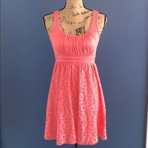Delia’s Coral Pink Lace Dress